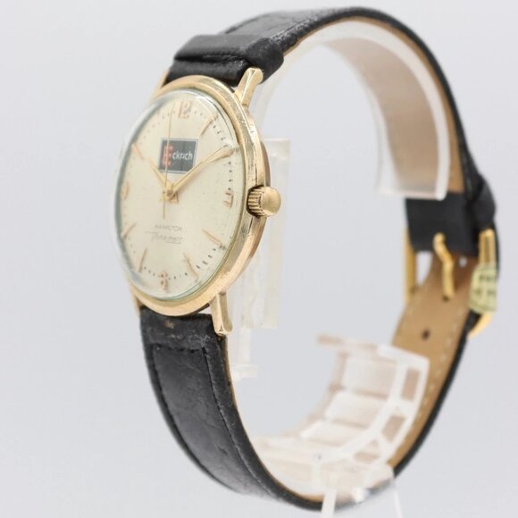 Vintage 33mm Hamilton Thin-O-Matic Men's Automatic Wristwatch USA Gold Filled - Picture 2 of 4
